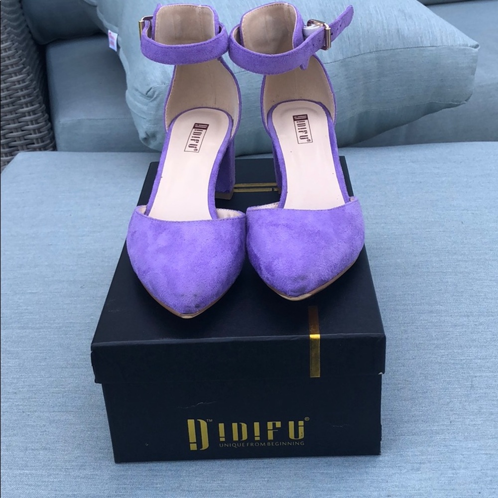 Purple sandals